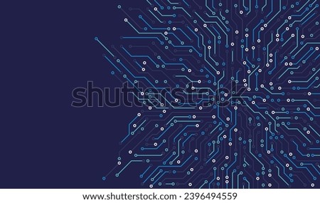 Circuit board. High-tech technology background. Cyber connection electronic. Networking connections background