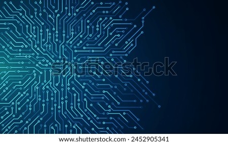 Circuit board. High-tech technology background. Cyber connection electronic. Networking connections background