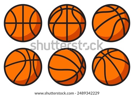 Ball of basketball Flat Design