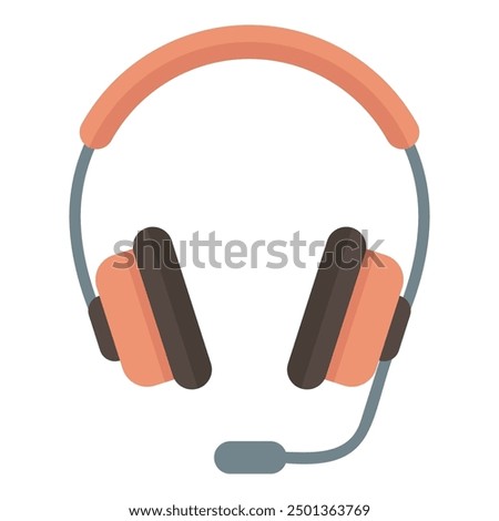 Headphone icon isolated on white background