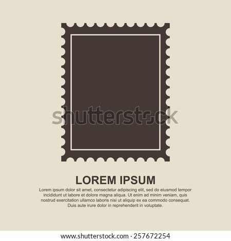 Postage stamp icon - Vector