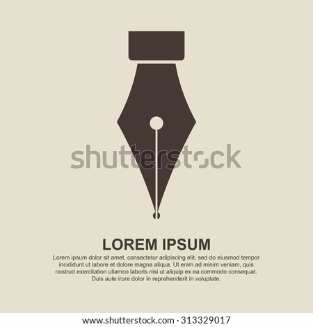 Fountain pen icon - Vector