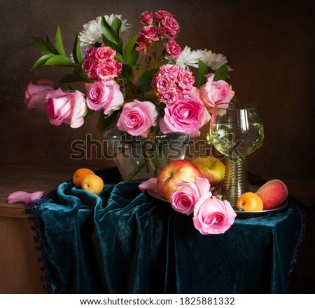 Similar – Image, Stock Photo Still Life with Rose