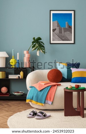 Similar – Image, Stock Photo From inside bed with soft pillows