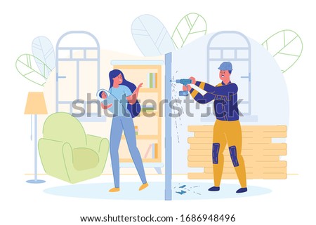 Similar – Image, Stock Photo Annoying Wall (building)