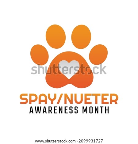 vector graphic of spay nueter awareness month good for spay nueter awareness month celebration. flat design. flyer design.flat illustration.