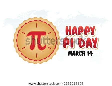 vector graphic of happy pi day good for pi day celebration. flat design. flyer design.flat illustration.