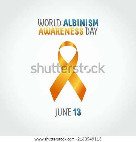 vector graphic of world albinism awareness day good for world albinism awareness day celebration. flat design. flyer design.flat illustration. Imagine de stoc © 