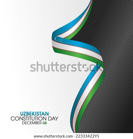 vector graphic of uzbekistan constitution day good for uzbekistan constitution day celebration. flat design. flyer design.flat illustration.