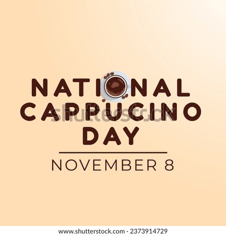 Flyers promoting National Cappuccino Day or associated events may be made using vector pictures concerning the holiday. design of a flyer, a celebration.