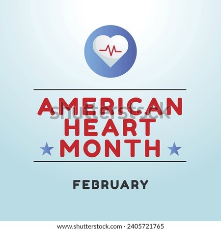 Flyers honoring American Heart Month or promoting associated events might include vector graphics reflecting the month of love.