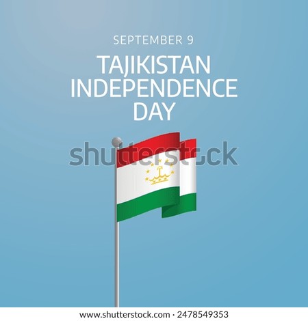 vector graphic of Tajikistan Independence Day ideal for Tajikistan Independence Day celebration.