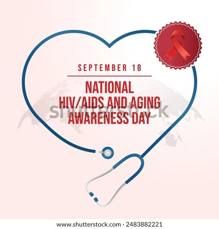 vector graphic of National HIV AIDS and Aging Awareness Day ideal for National HIV AIDS and Aging Awareness Day celebration.