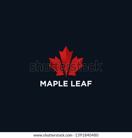 Modern Canada Maple Leaf Logo Design