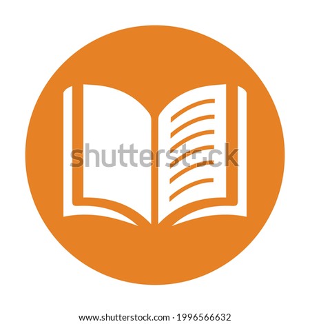 Book Icon (exercise book, ledger, day book ) Vector illustration