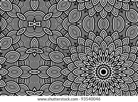 Illustration of an abstract monochrome pattern background