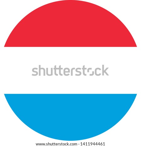 flag of luxembourg illustration vector eps 
