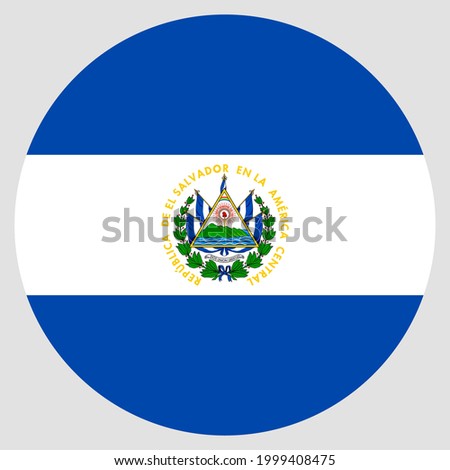 Flag of El Salvador america vector illustration download eps