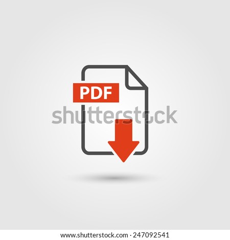PDF icon isolated on background