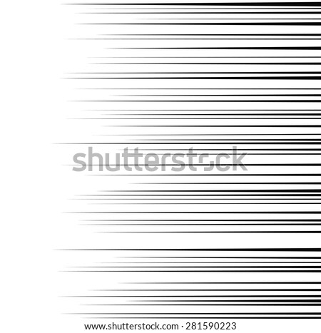 Comic Horizontal Speed Lines Background Stock Vector Illustration ...