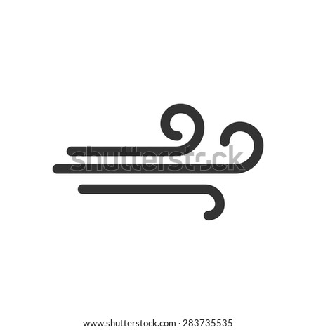 Wind symbol icon vector illustration.