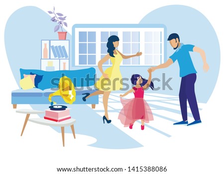 Similar – Image, Stock Photo Happy faceless mother playing with baby in bedroom