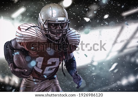 one quarterback american football player throwing ball