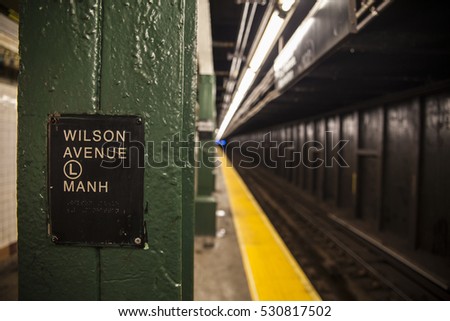 Wilson Avenue subway station Stock fotó © 