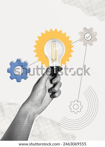 Image, Stock Photo Vintage light bulb