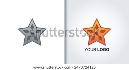 star logo template vector color