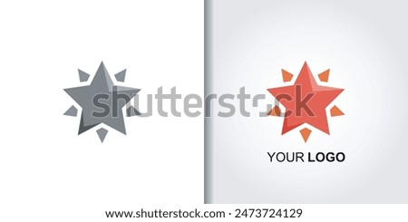 star logo template vector color