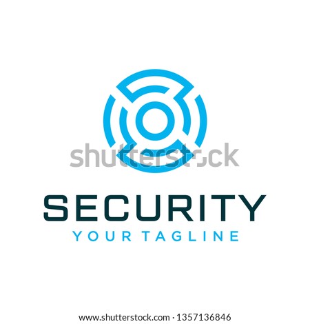Security logo design concept. Universal security design.