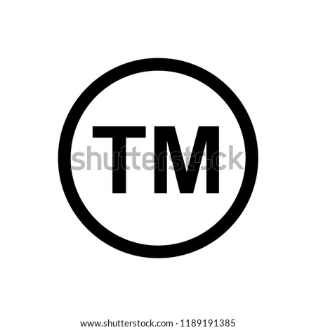 trademark symbol icon vector