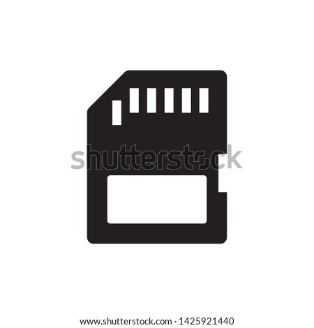 Memory card icon vector illustration.