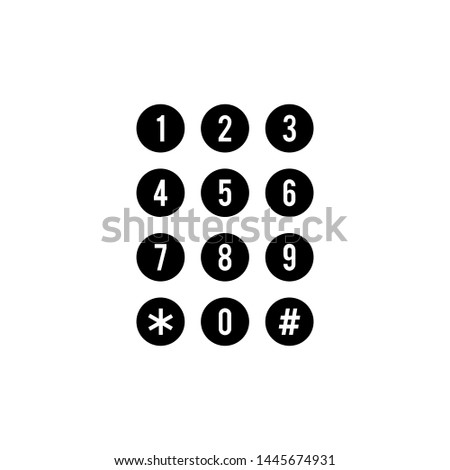 Call number icon vector illustration.