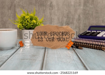 Similar – Image, Stock Photo For their notes blank sign