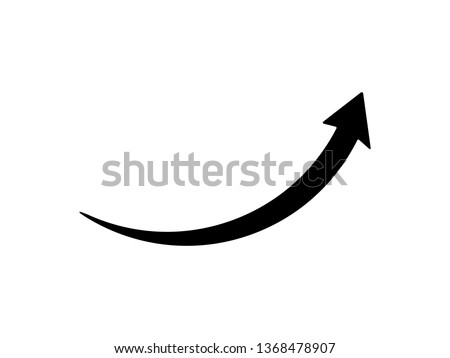 arrow icon flat black on white background, rounded corner, vector illustration 
