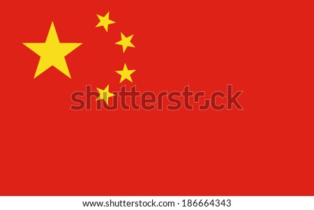 china flag vector