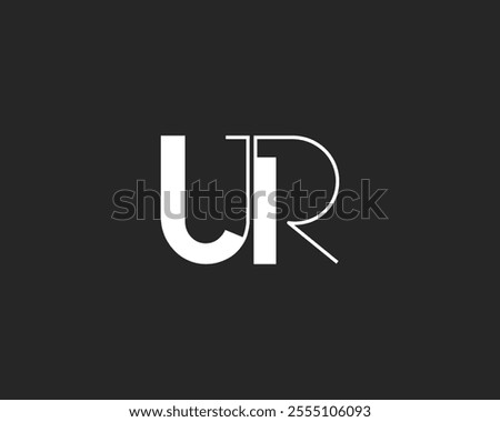 creative letter UR logo design template