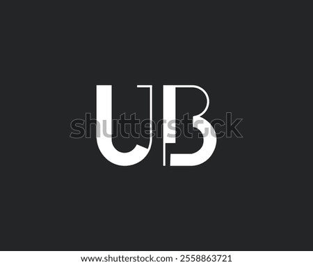 creative letter UB logo design template