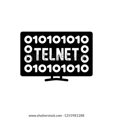 Vector icon for telnet