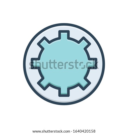 Vector colorful icon for bethesda