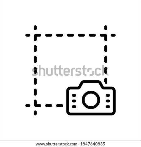 Vector line icon for screenshot