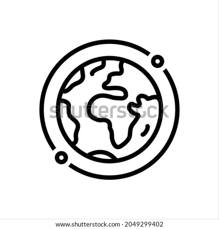 Vector line icon for intl