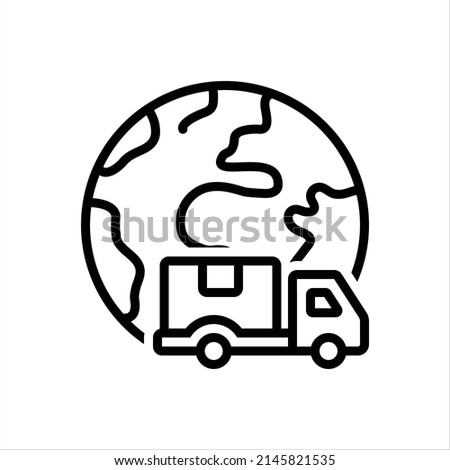 Vector line icon for nationwide