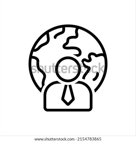 Vector line icon for corporate