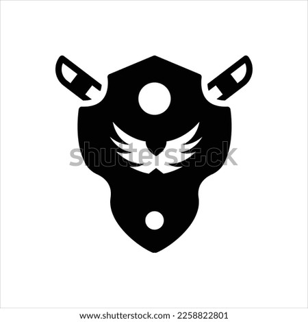 Vector black icon for guild