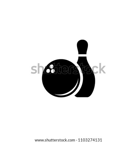 Bowling Ball icon vector