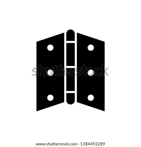 Door hinge icon vector, simple icon for websites