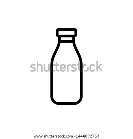 Milk Bottle icon vector design template